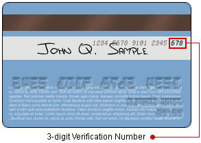 Visa/MasterCard Card Example