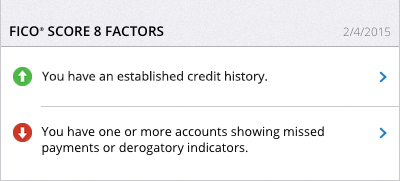 FICO® Score 8 Factors β FICO® Advanced