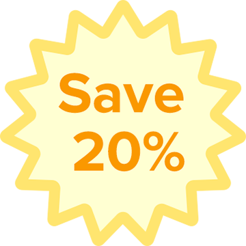 20% off star